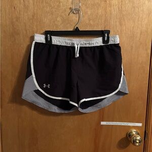 Under Armour Girl’s Black and Gray Athletic Shorts